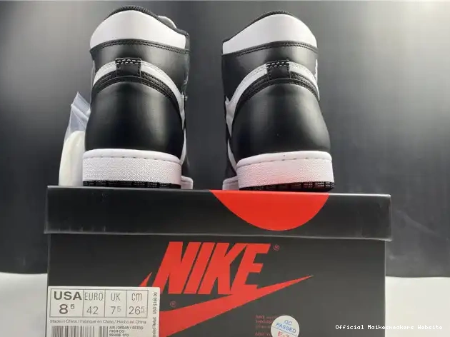 Official Maikesneakers Black Retro White Air 555088-010 (2014) Jordan 1 0414